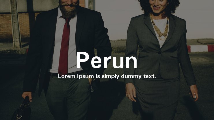 Perun Font preview