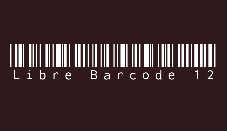 Libre Barcode EAN13 Text Font preview