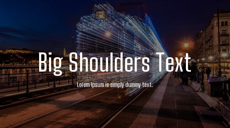 Big Shoulders Inline Text Font preview