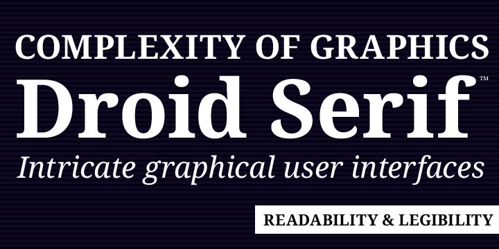 Droid Serif Font preview