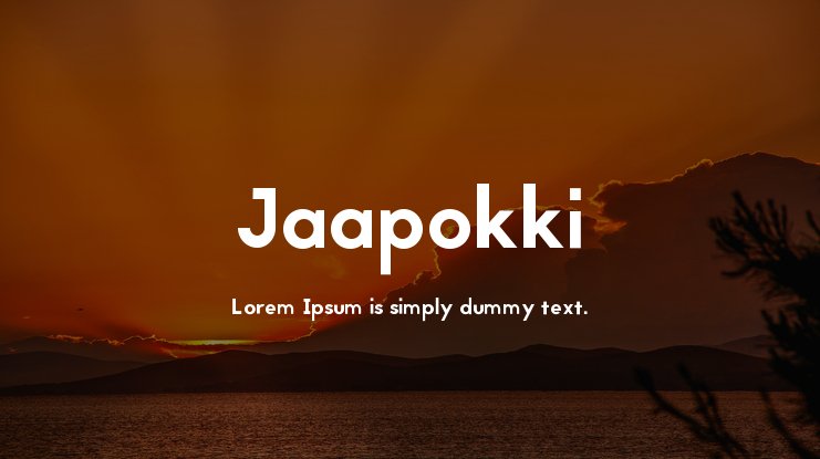 Jaapokki Font preview