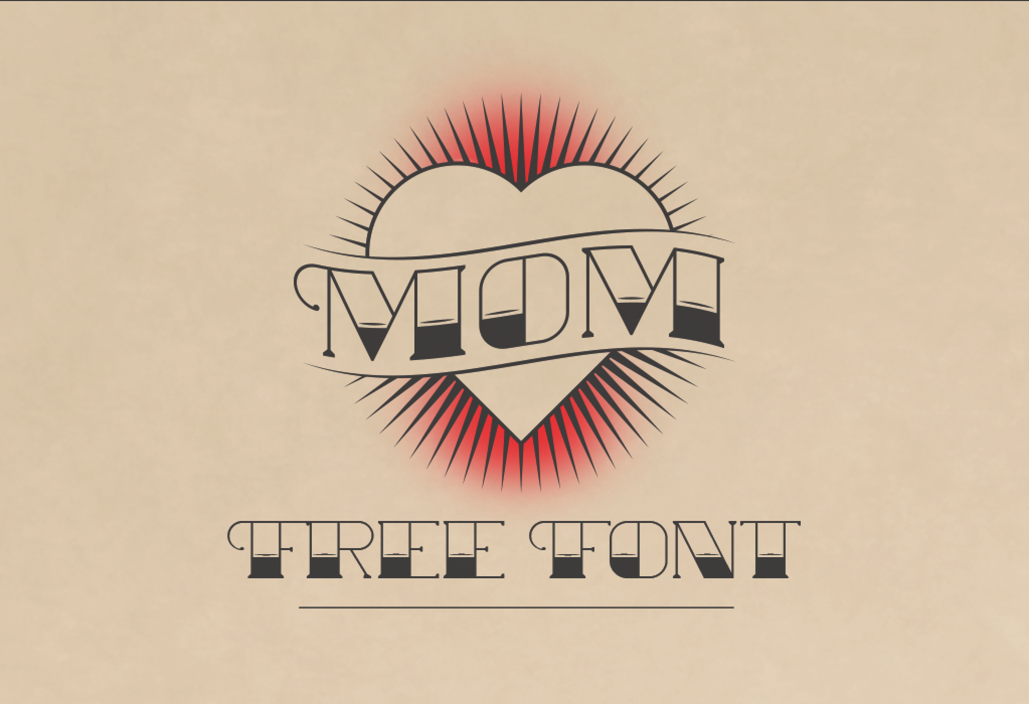 Mom Font preview