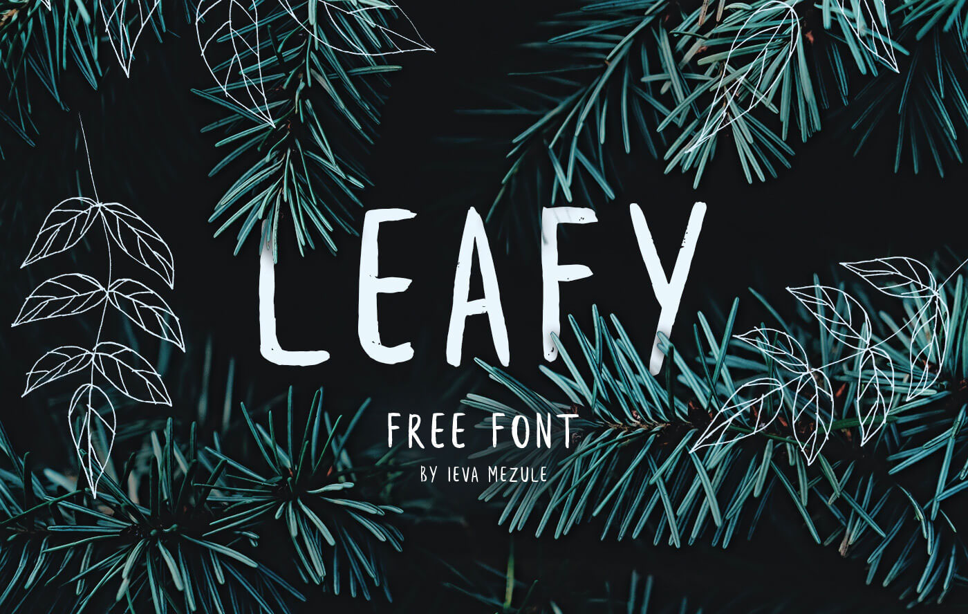 Leafy Font preview