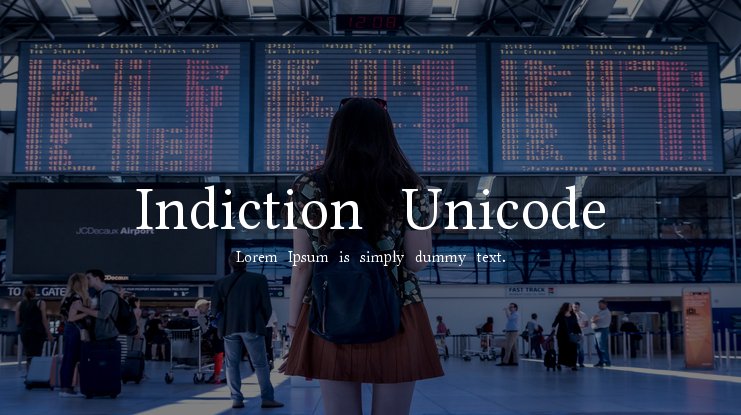 Indiction Unicode Font preview