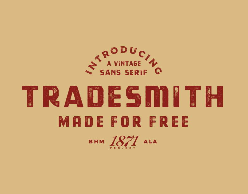 Tradesmith Stamp Font preview