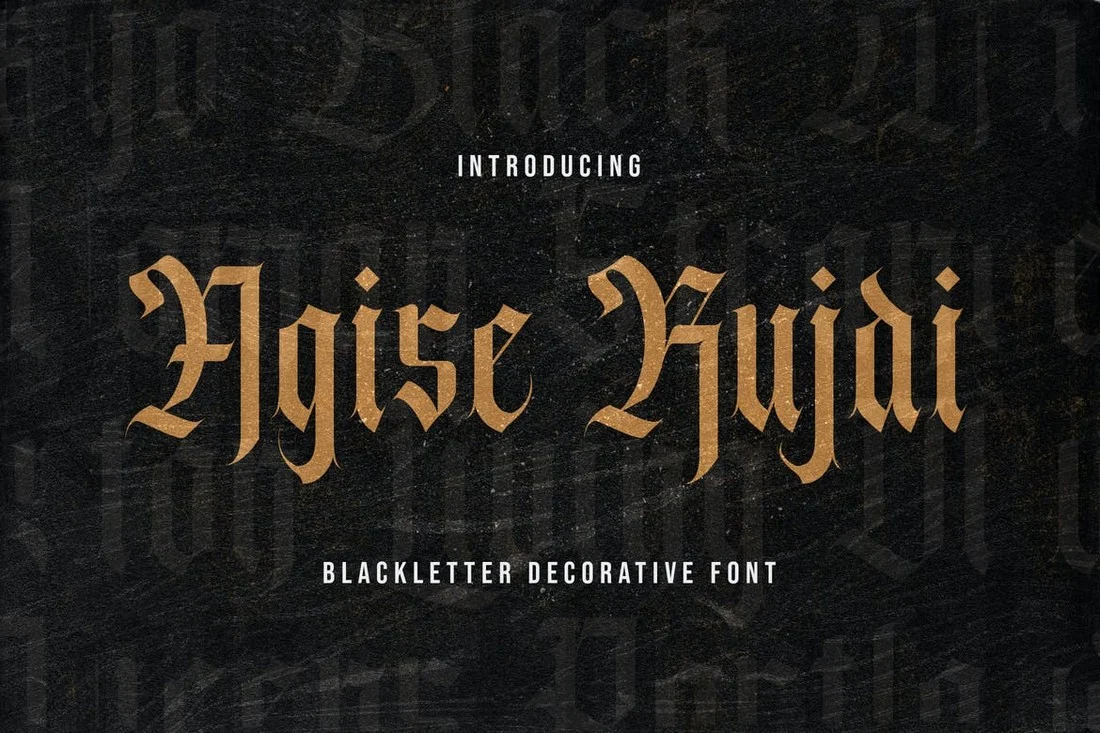 Agise Rujdi Font preview