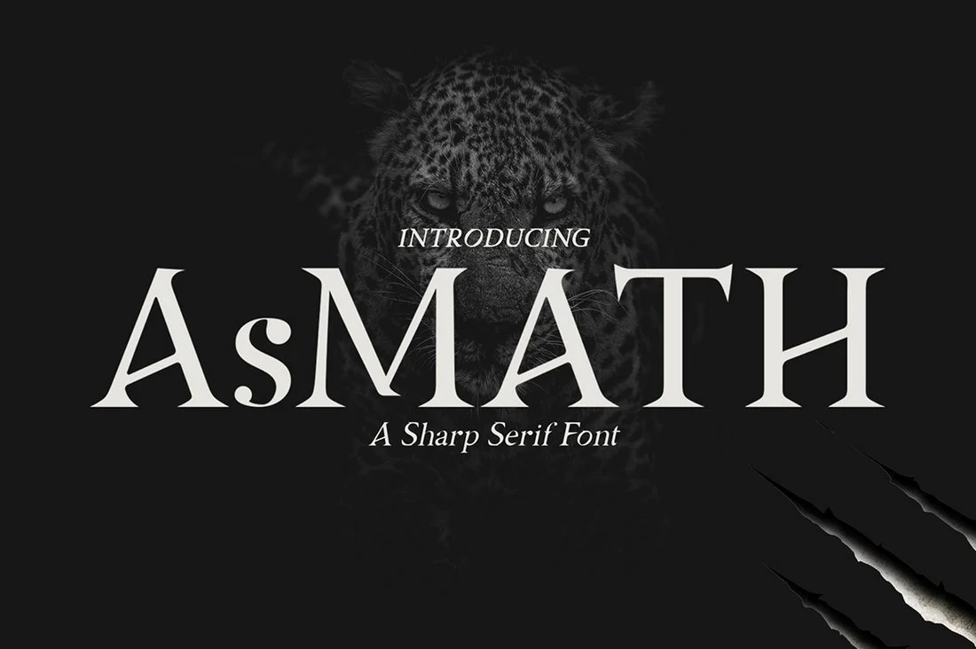 Asmath Font preview