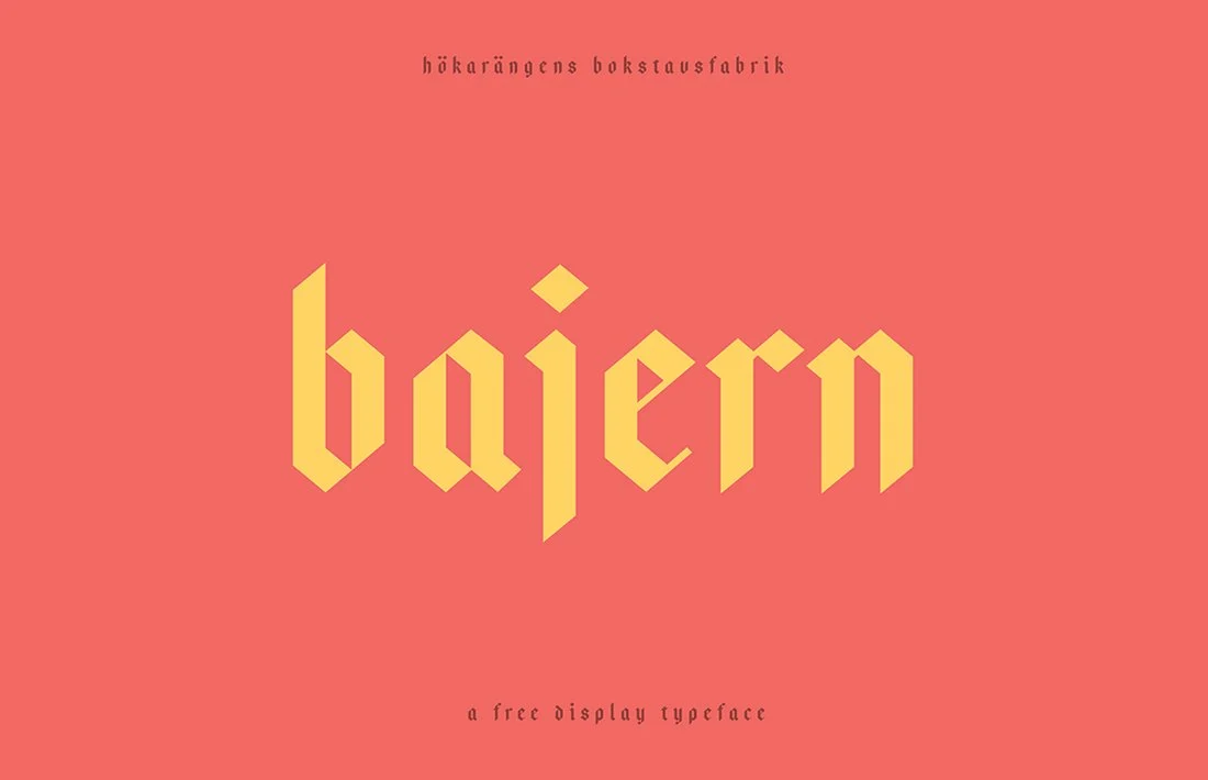 Bajern Font preview