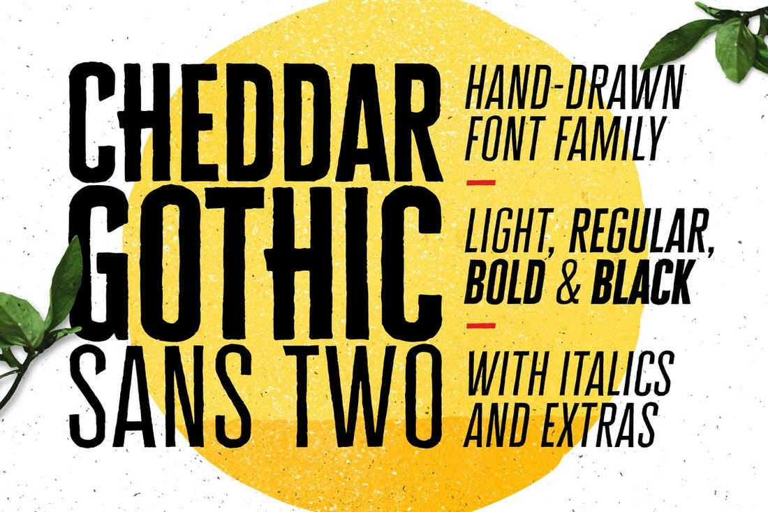 Cheddar Gothic Font preview