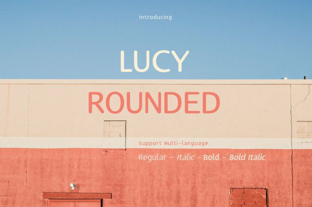 Lucy Rounded Font preview
