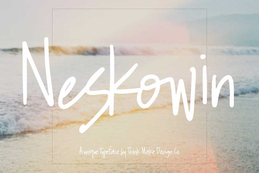 Neskowin Font preview