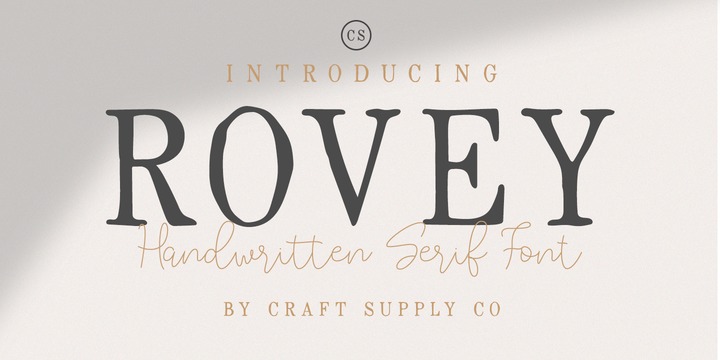 Rovey Font preview