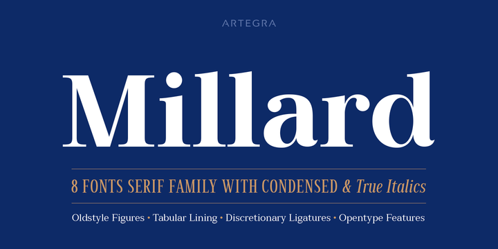 Millard Font preview