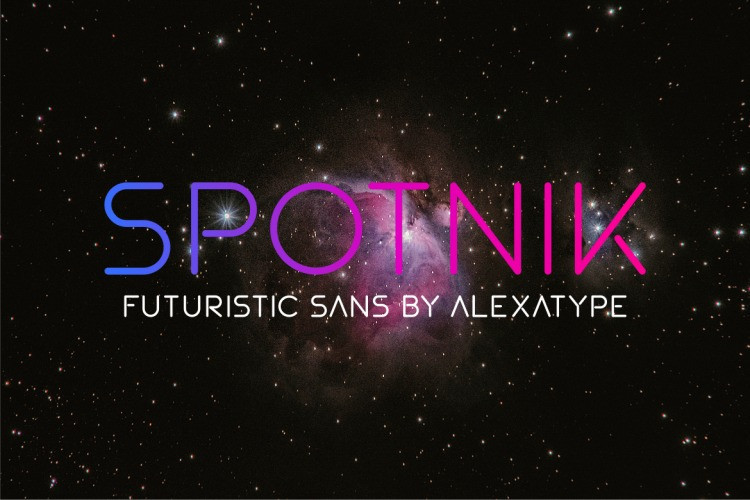 SPOTNIK Font preview