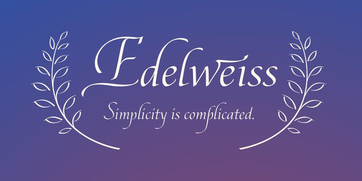 Edelweis Font preview