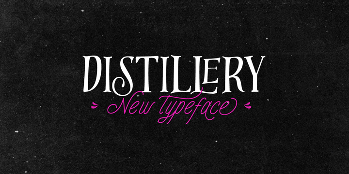 Distillery Font preview