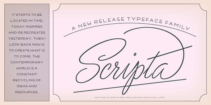 Scripta Pro Gothic Font preview
