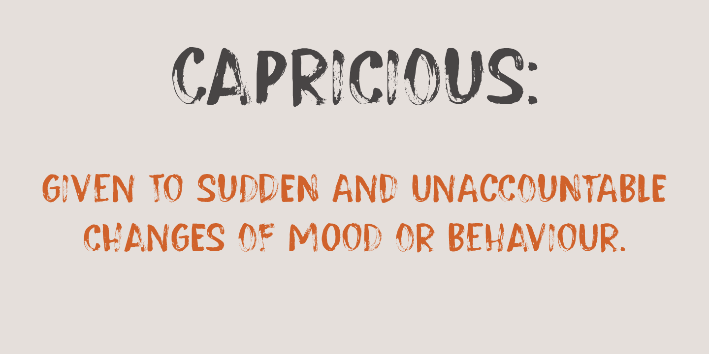 Capricious Regular Font | xFonts.pro