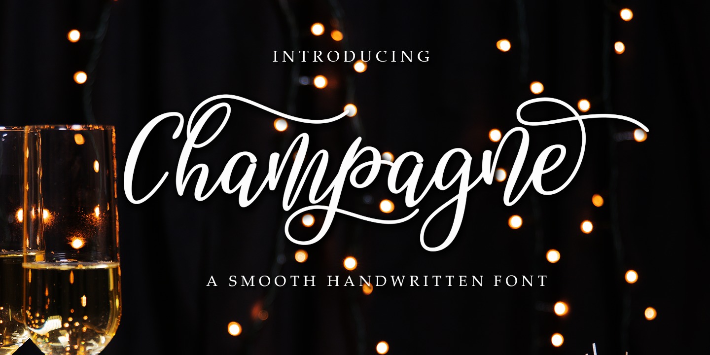 Champagne Regular Font | xFonts.pro