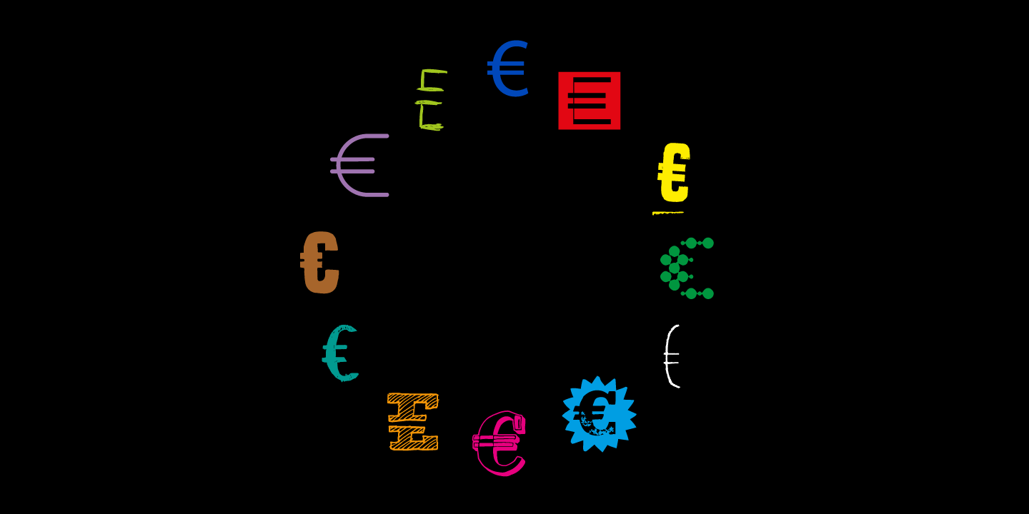 Euro Icon Kit Symbols Symbols Font | xFonts.pro