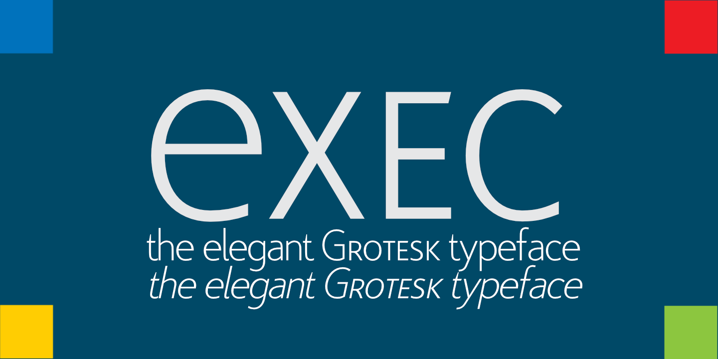 Exec Regular Font | xFonts.pro