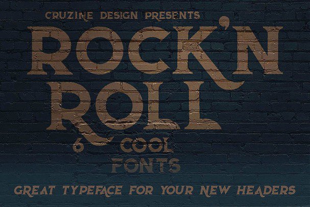 RocknRoll One Font preview