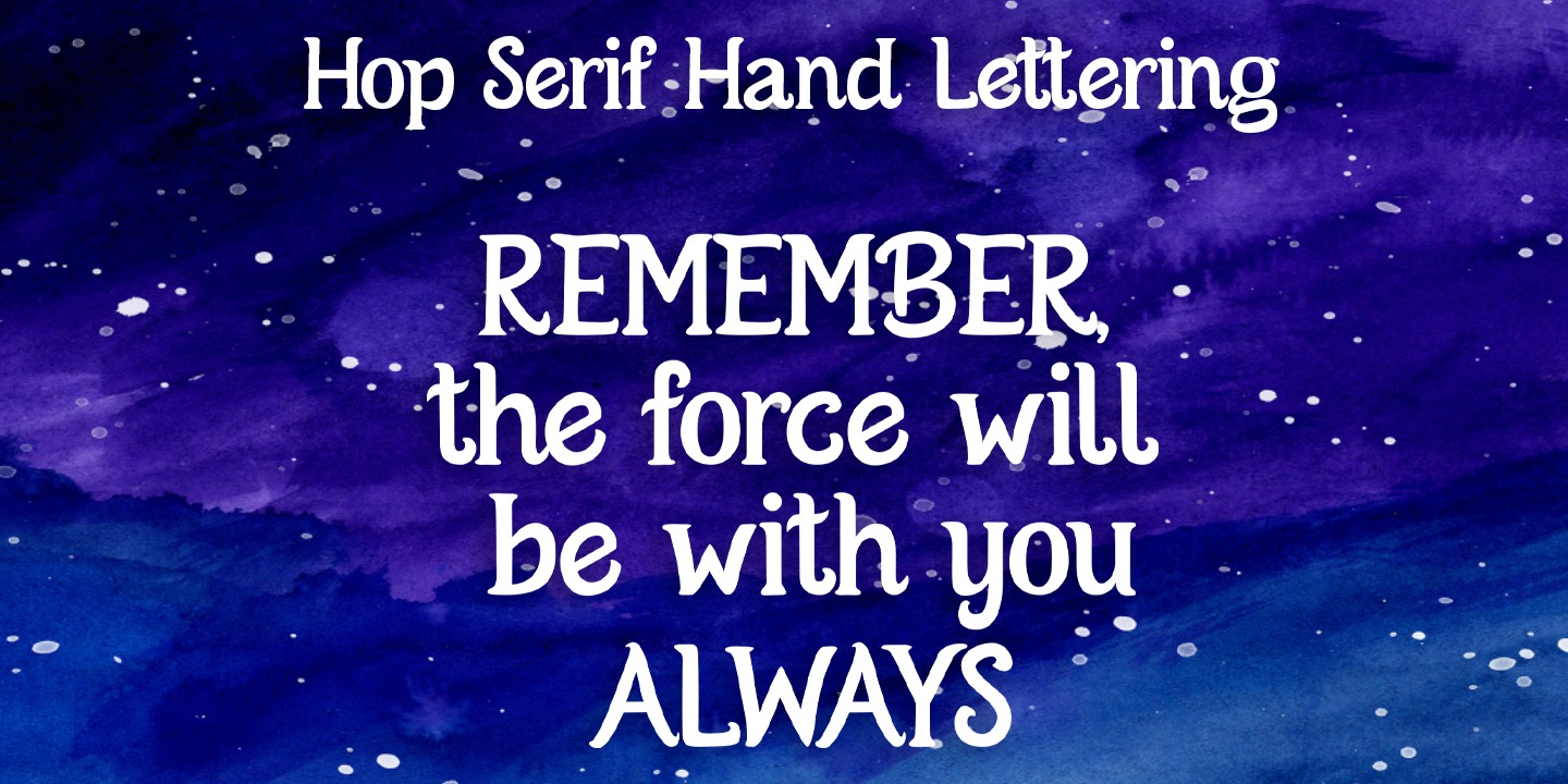 Hop Writing Hop Serif Hand Lettering Lines Font | xFonts.pro