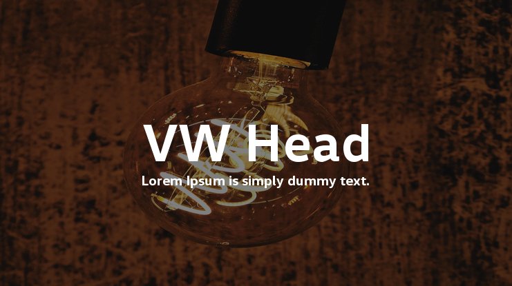 VW Head Font preview