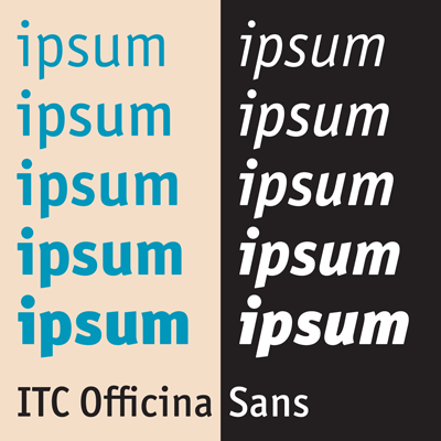Officina Sans Black Italic Font preview