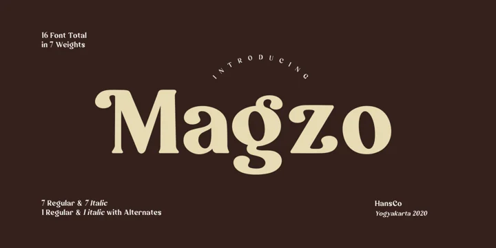 Magzo Thin Font preview
