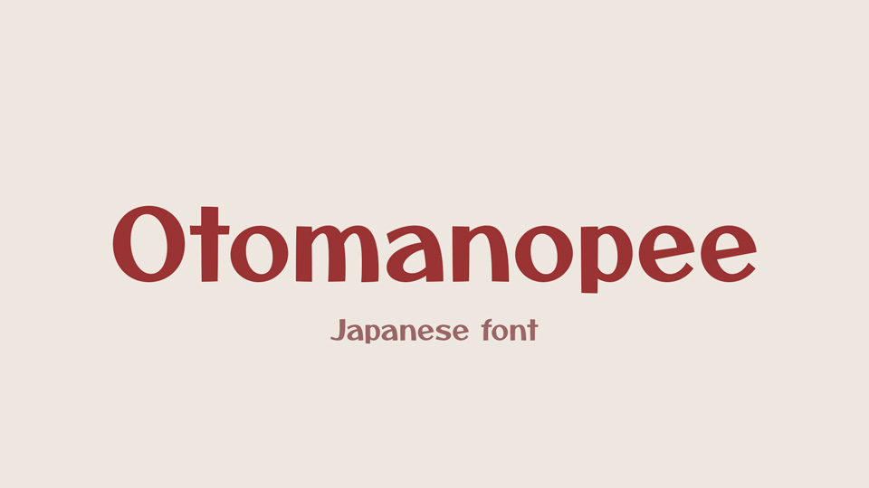 Otomanopee One Font preview