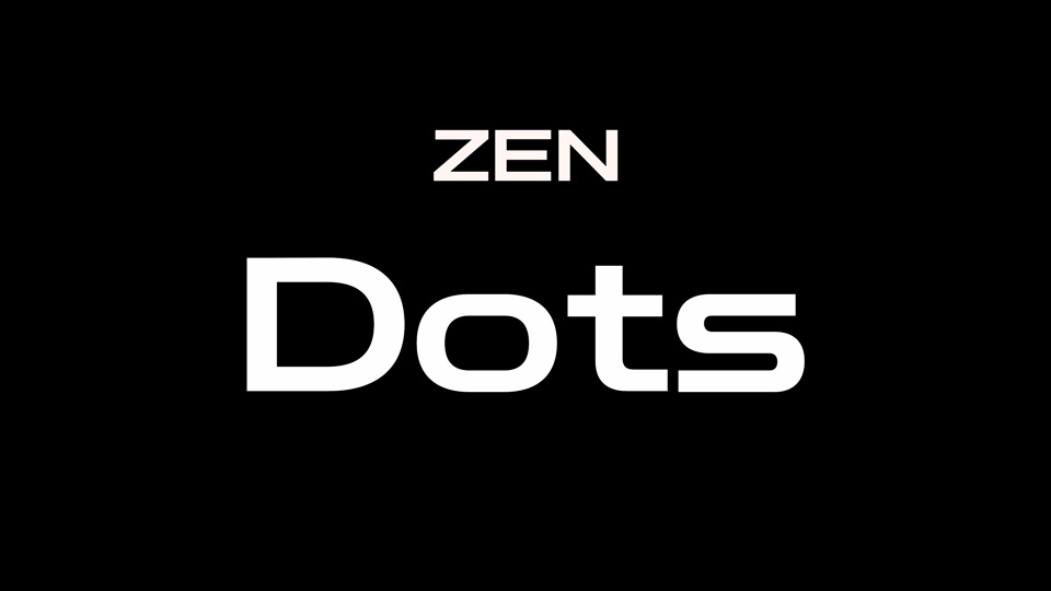 Zen Dots Font preview