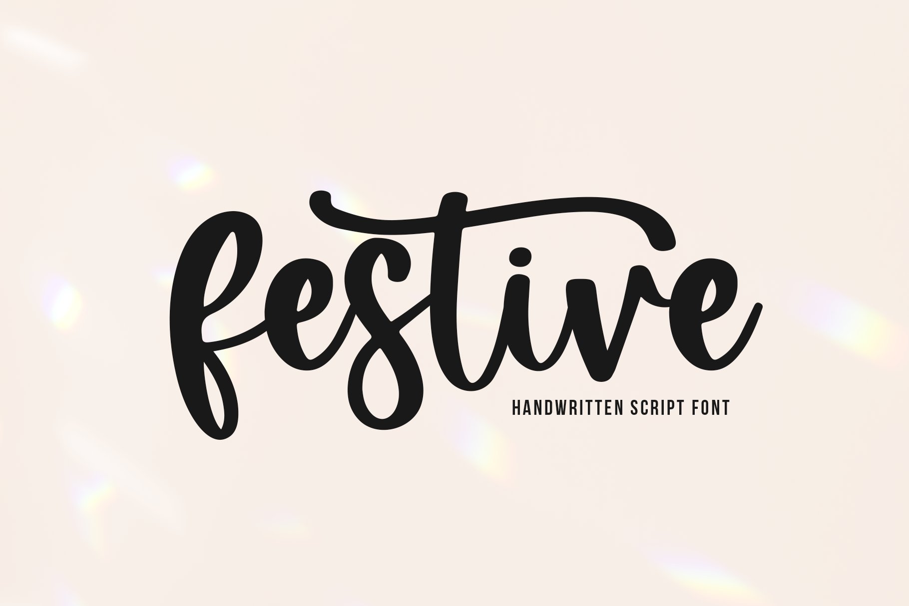 Festive Font preview
