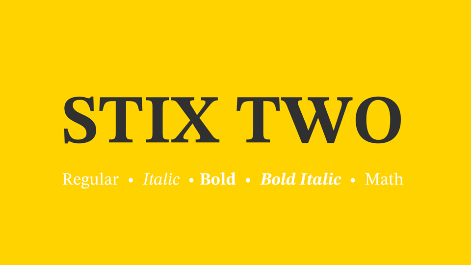 STIX Two Text Font preview