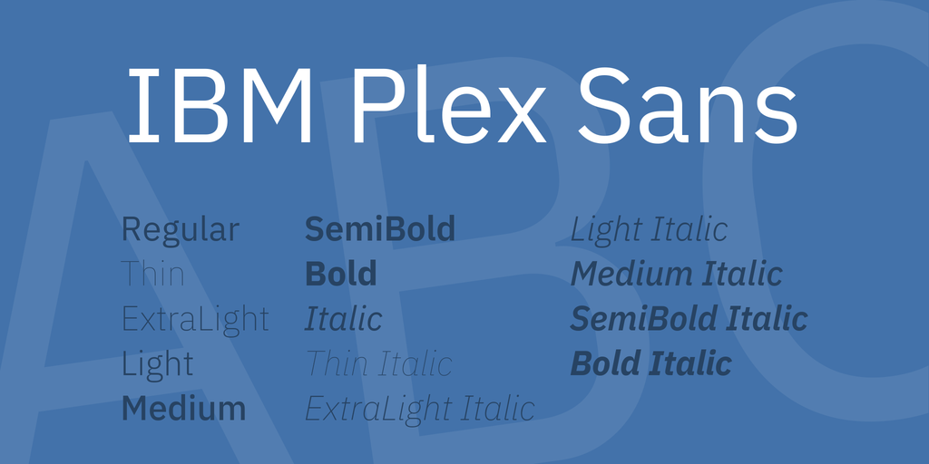 IBM Plex Sans KR Font preview
