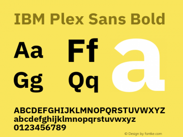 IBM Plex Sans Thai SemiBold Font preview