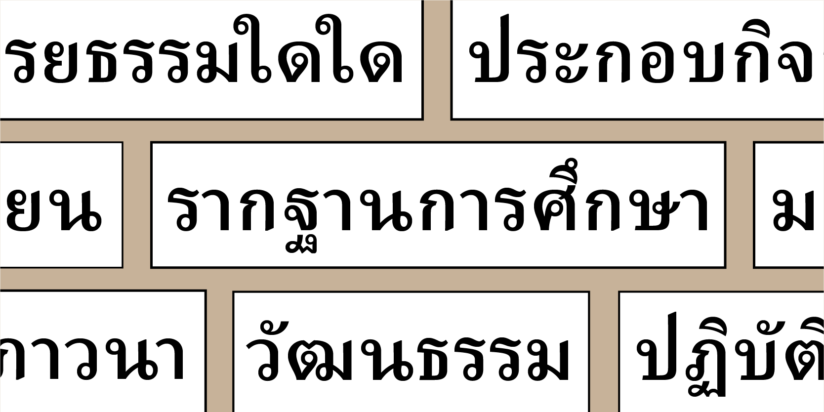 Adobe Thai Bold Font preview