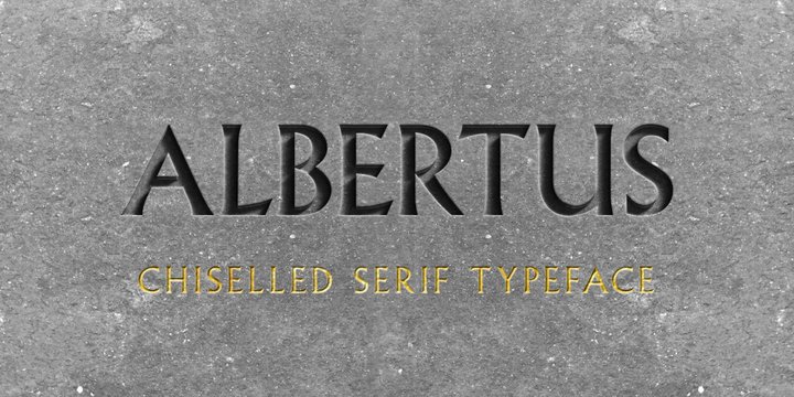 Albertus Light Font preview