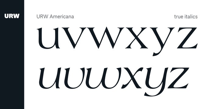 Americana Regular Font preview