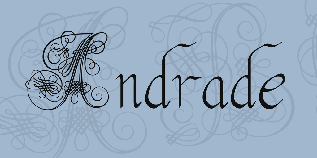 Andrade Pro Regular Font preview