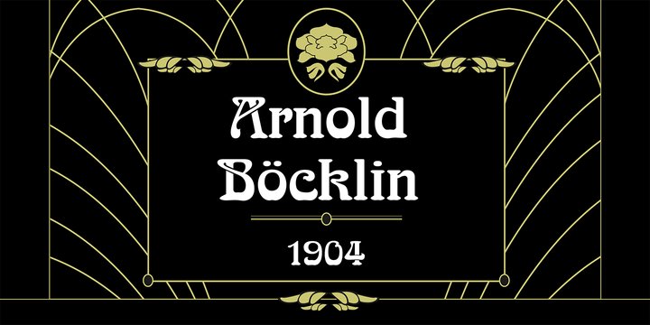Arnold Boecklin Font preview