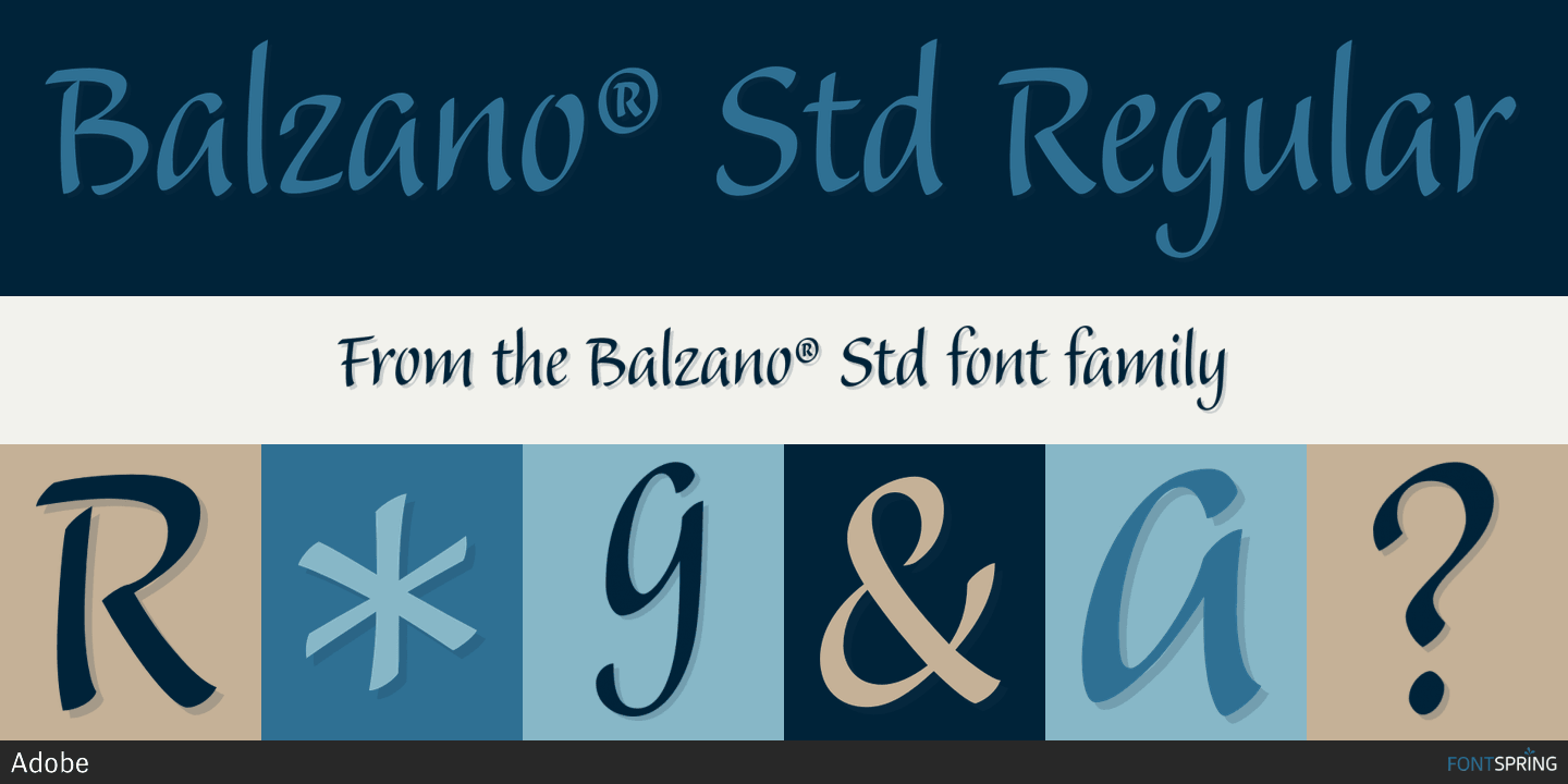 Balzano Font preview