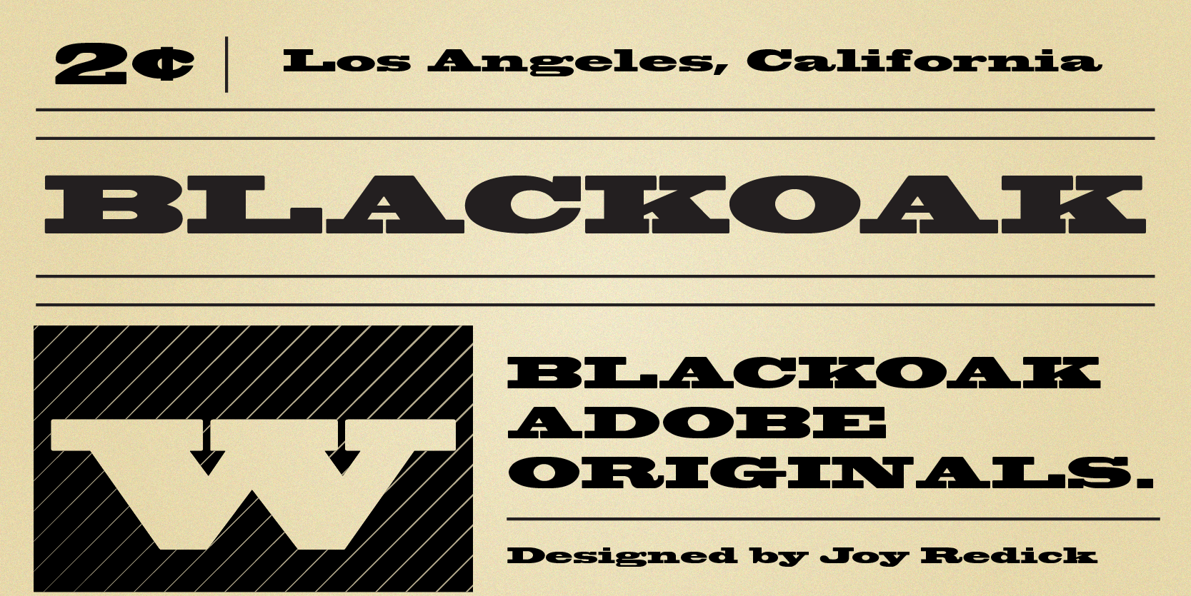 Blackoak Font preview