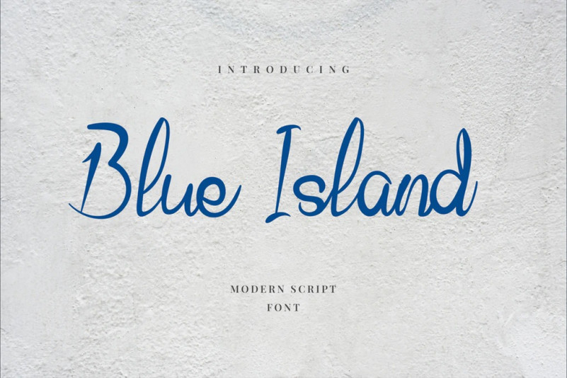 Blue Island Regular Font preview