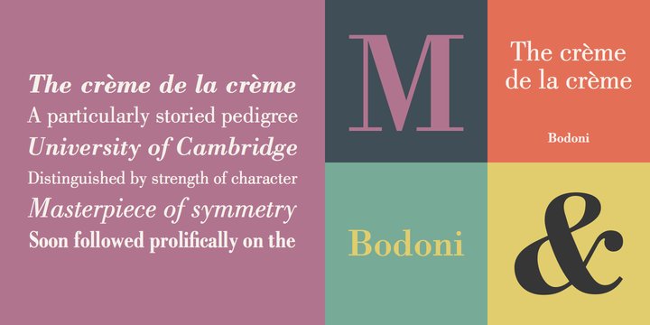 Bodoni Book Bold Italic Font preview