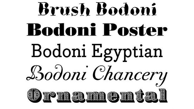Bodoni Brush Font preview