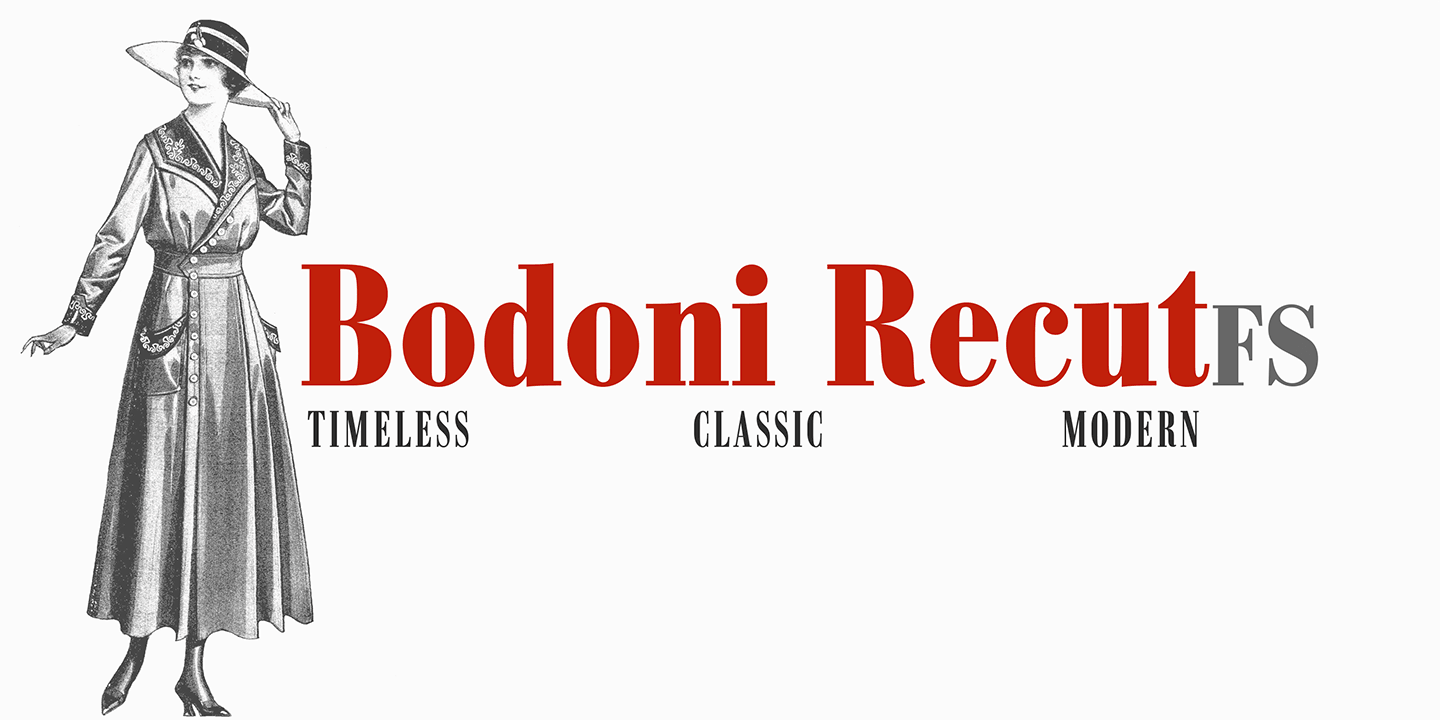 Bodoni Recut Black Italic Font preview