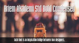 Briem Akademi Bold Comp Font preview