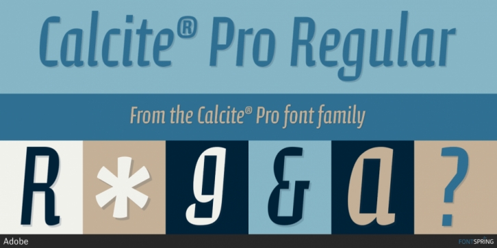 Calcite Pro Font preview