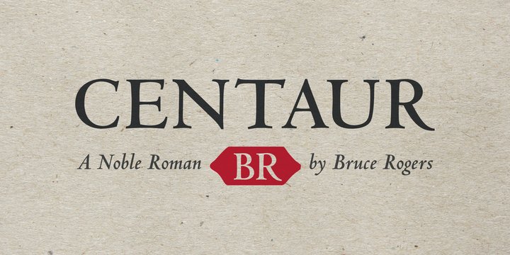 Centaur Font preview
